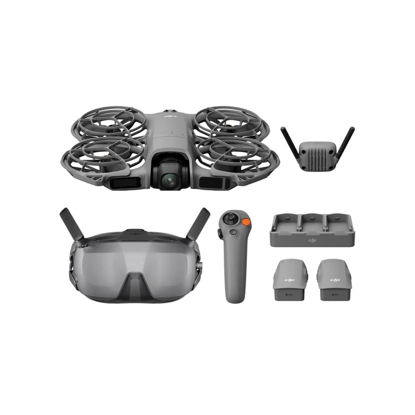 DJI Neo 2 Motion Fly More Combo With RC Motion 3 & Goggles N3, Stable Transmission With Digital Transceiver, 4K Drone for Beginners, FPV Flying, 3 Batteries