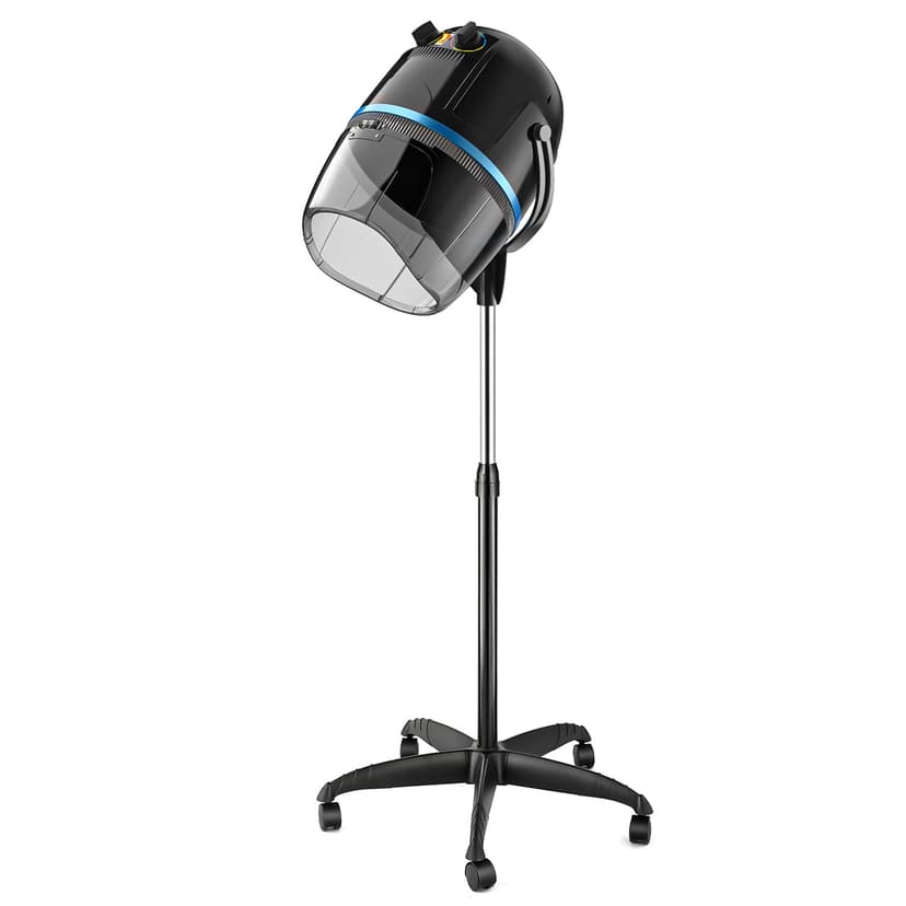 Nova Microdermabrasion Professional Hooded Floor Hair Dryer Adjustable Bonnet Hair Dryer Stand Up with Timer and Rolling Wheels for Beauty Spa Home Salon Equipment