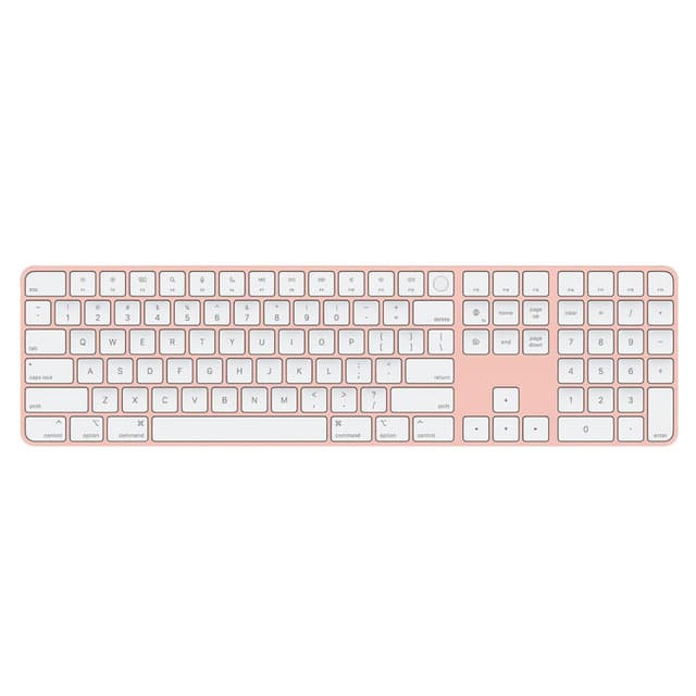 Apple Magic Keyboard with Touch ID and Numeric Keypad (for Mac Computers with Apple Silicon) - US English - Pink (Renewed)