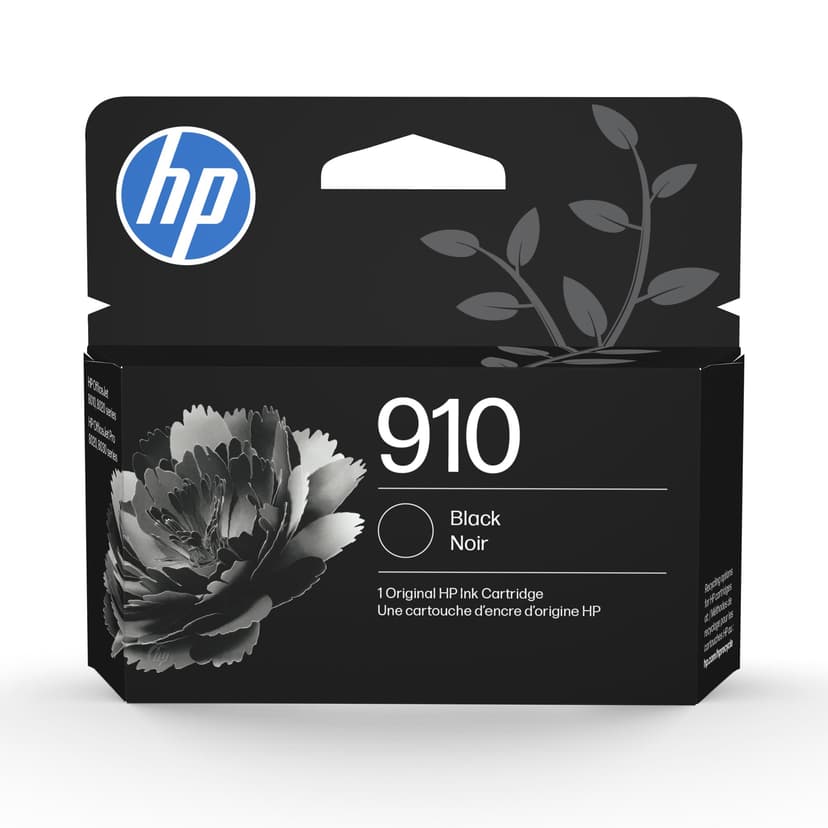 HP 910 Black Ink Cartridge | Works with OfficeJet 8010, 8020 Series, OfficeJet Pro 8020, 8030 Series | Eligible for Instant Ink | 3YL61AN