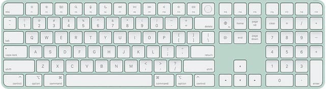 Apple Magic Keyboard with Touch ID and Numeric Keypad for Mac Models with Apple Silicon (US English) Green (Renewed)