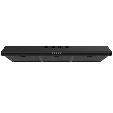 FIREGAS 36 Inch Black Under Cabinet Range Hood, 300 CFM Ducted/Ductless Convertible Kitchen Hood with 3-Speed Stove Vent Fan, LED Lights, Aluminum Filters & Charcoal Filters