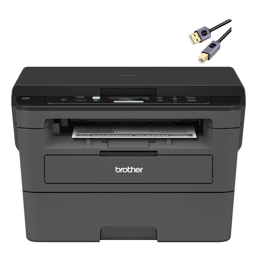 Brother L-2390DW Series Compact Monochrome Laser All-in-One Laser Printer, Wireless, Mobile Printing, Auto 2-Sided Printing, Up to 32 Pages/Min