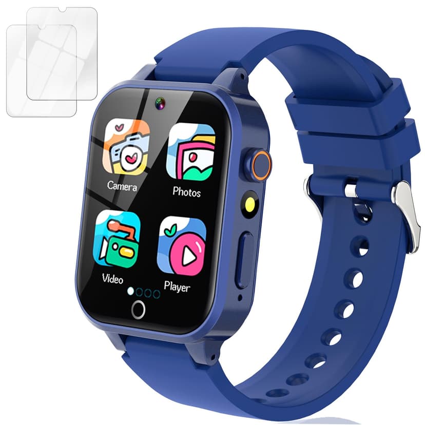 Vakzovy Smart Watch for Kids with 39 Puzzle Games HD Camera MP3 Player Audiobook Video Pedometer Habit Tracking Learn Card Flashlight Kids Smart Watch Boys Gift for 5-12 Year Old Boys Toys