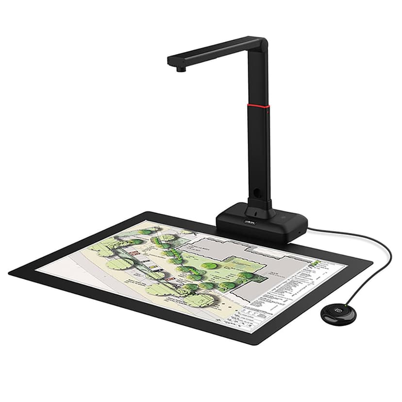 VIISAN Large Format Book & Document Scanner, Capture Size A2/A3, 26MP USB Document Camera with Auto-Flatten, Fingerprint Removal Technologies, Multi-Language OCR, Compatible with Windows & macOS
