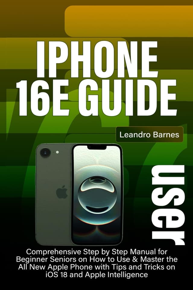 IPHONE 16E USER GUIDE: Comprehensive Step by Step Manual for Beginner Seniors on How to Use & Master the All New Apple Phone with Tips and Tricks on iOS 18 and Apple Intelligence