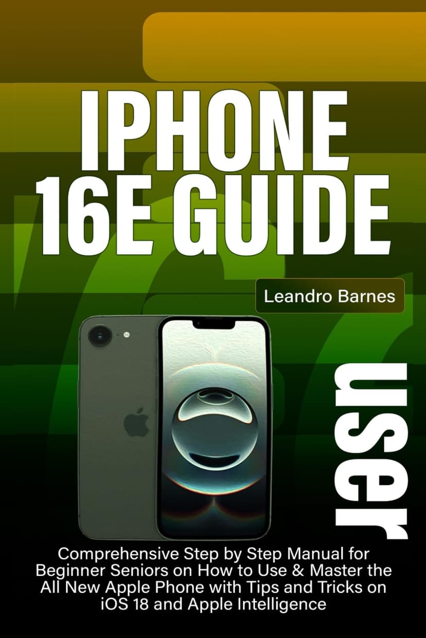 IPHONE 16E USER GUIDE: Comprehensive Step by Step Manual for Beginner Seniors on How to Use & Master the All New Apple Phone with Tips and Tricks on iOS 18 and Apple Intelligence