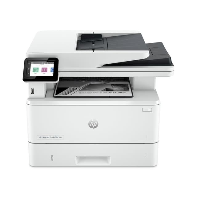 HP Laserjet Pro MFP 4101fdw Wireless Black & White All-in-One Laser Printer, Scanner, Copier, Fax, Best-for-Office (2Z619F)