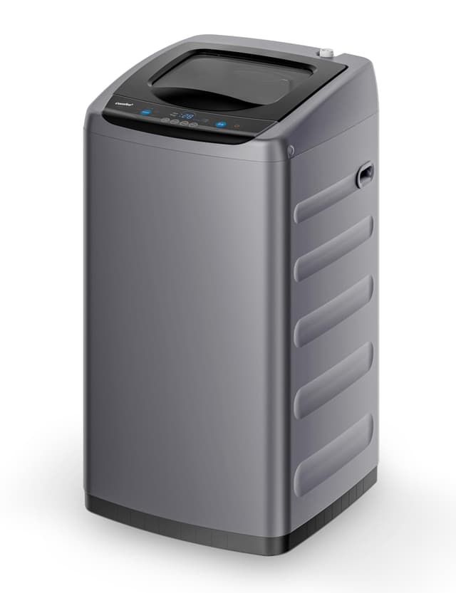 Comfee Portable Washing Machine, 0.9 cu.ft Compact Washer With LED Display, 5 Wash Cycles, 2 Built-in Rollers, Space Saving Full-Automatic Washer