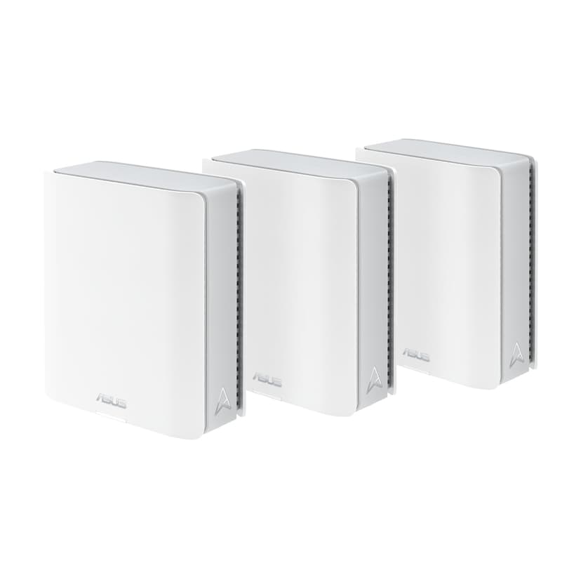 ASUS ZenWiFi BT8 (3-Pack) Tri-Band WiFi 7 Mesh, 14 Gbps, 8850 sq.ft, Dual 2.5G Ports, Security and Parental Controls Included, Smart Home Master SSIDs, 4G & 5G Mobile Tethering