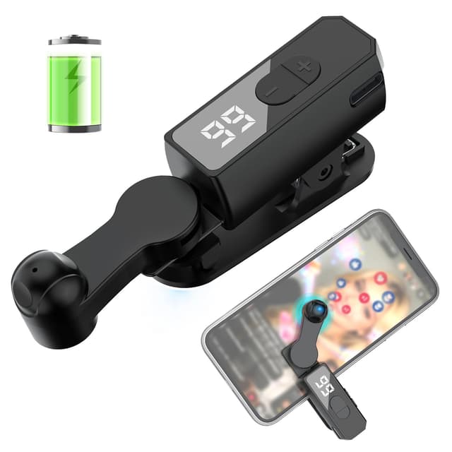 Auto Clicker for Smart Phone, 107-Speed Adjustable Touch Screen Tapper with Digital Display & Built-in Battery, Quiet Air Mapping Tech for iOS/Android Smartphones