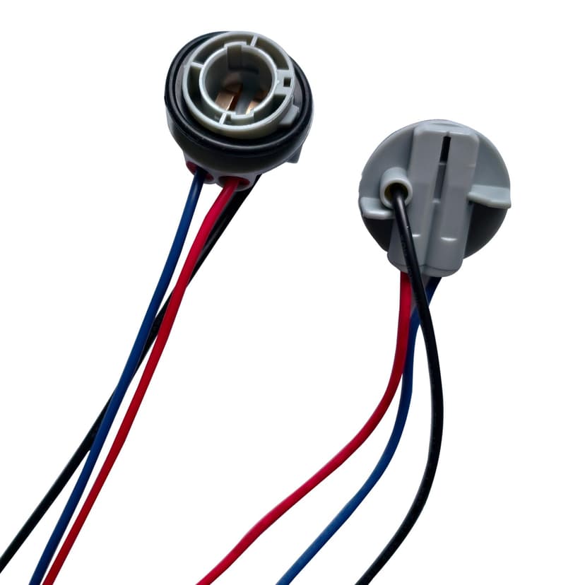 Ferianl 2PCS 1157 LED Bulb Sockets Plug, Plastic Waterproof Turn Signal Brake Light Socket, Tail Light Wiring Harness Plug Connector, Universal Car Accessories for Most Cars, Trucks, SUVs