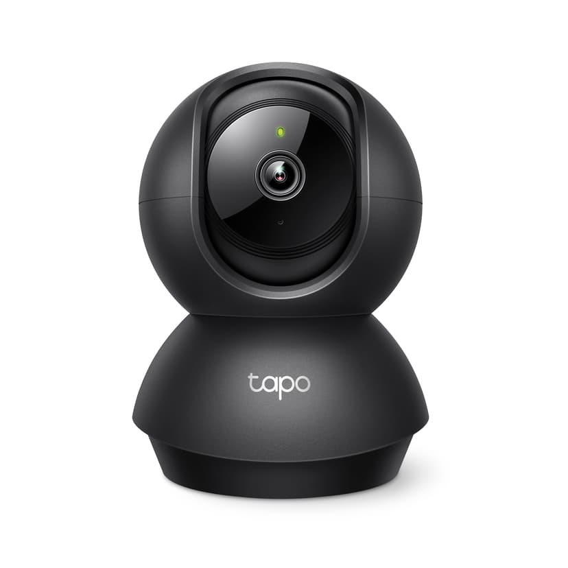 Tapo 1080P Indoor Pan/Tilt Wired Security Camera - Works as a Baby & Pet Monitor, Motion Detection, 2-Way Audio, Siren, Night Vision, Subscription-Free Local Storage or Optional Cloud, Black, C201