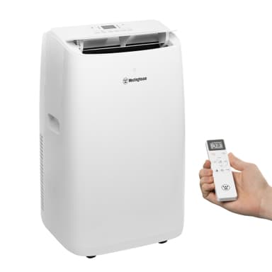 Westinghouse 14,000 BTU Air Conditioner with Heat Mode, Cools 700 sq. ft., WiFi Enabled, Remote Controlled, Dehumidifier, 3-Speed Fan, Programmable Timer, Window Kit