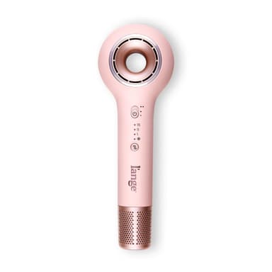 L'ANGE Hair Axia HaloRing Hair Dryer | Fast-Drying Ionic Blow Dryer for Smooth, Frizz-Free Finish | Professional High-Speed Brushless Motor with 4 Heat Settings (Blush)