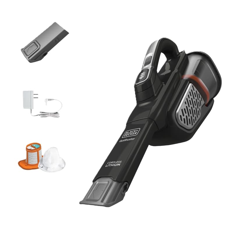 BLACK+DECKER dustbuster Portable Vacuum Cordless Handheld, Small Hand Vacuum Cleaner for Dorm Home and Car, Powerful 20V AdvancedClean+ (HHVK515J00FF)