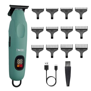 IWEEL Beard Trimmer for Men Professional Hair Trimmer for Men Hair Clippers Eletric Razor Shavers Zero Gapped T Blade Edgers Liners Cordless Rechargeable Mustache Grooming Kit for Body