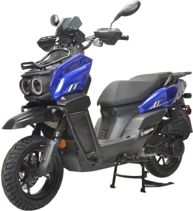 HHH Tank 150 Moped Gas 150cc Scooter 150cc Motorcycle Fully Automatic Adult Bike Street Motorcycle with 12 inch Aluminum Wheels ( White )