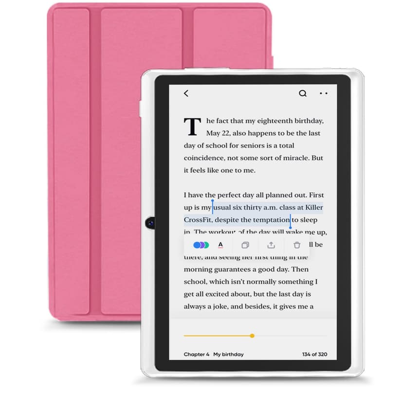 HNVHNV Android 15 Tablet 7 Inch Tablet, E-Reader, 9GB RAM 32GB ROM 1TB Expansion, Quad-core Processor, Dual Camera, 5G/2.4G WiFi, Bluetooth, Parental Control, Drop-Proof Case