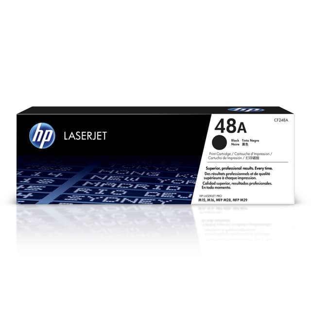 HP 48A Black Toner Cartridge | Works LaserJet Pro M15, M16 Series, LaserJet Pro MFP M28, M29 Series | CF248A
