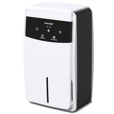 LasVacde Dehumidifier with Drain Hose for Bathroom, 95 OZ Dehumidifiers for Home Bedroom Basement & RV with Auto Shut-off, Aromatherapy