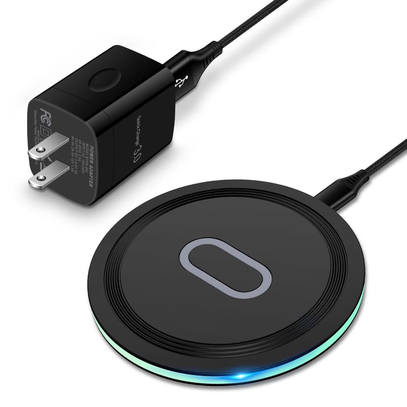 Wireless Charger Samsung Fast Charging Pad for Samsung Galaxy S25 Ultra/S24 FE/S23 Ultra/S22/S21/Z Flip 6 5,15W Wireless Charging Station Charger Mat and QC Adapter for Google Pixel 9 8a 7a 8 7 Pro
