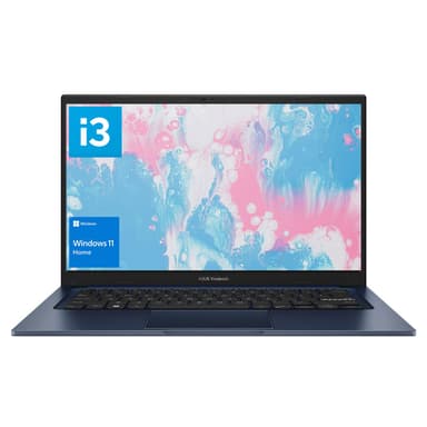 ASUS Vivobook Laptop, 14" FHD Display, i3-1215U, 16GB RAM, 2TB SSD, Wi-Fi 6, HDMI, Webcam, Touchpad, Windows 11 Home, Blue