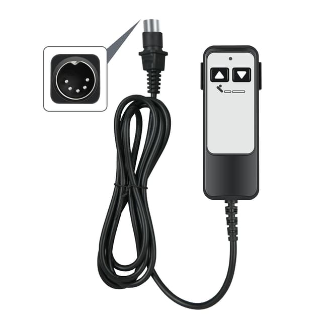 Adjustable Bed Richmat HJH5 Remote Control Replacement, 5 Pin Wired Remote Control for Leggett and Platt Bas-X HC Series & Matt. Firm 50 Series Adjustable Bed Base