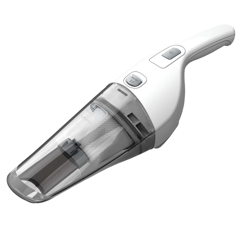BLACK+DECKER Cordless Lithium Handheld Power Vacuum with Wall Mount Base and Charger, White (HNV220BCZ10FF)