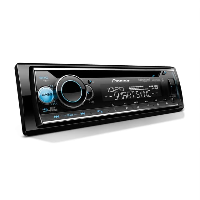 Pioneer DEH-S6220BS 1-Din CD Receiver β Bluetooth, SiriusXM, USB/AUX, Color Change, FLAC, AM/FM, Detachable Face, 13-Band EQ, 50W x 4, Voice Control, Hi-Volt RCA Preouts