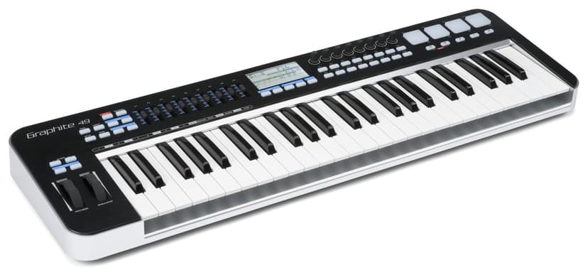 Samson Graphite 49 Key USB MIDI DJ Keyboard Controller w/Aftertouch/Fader/Pads