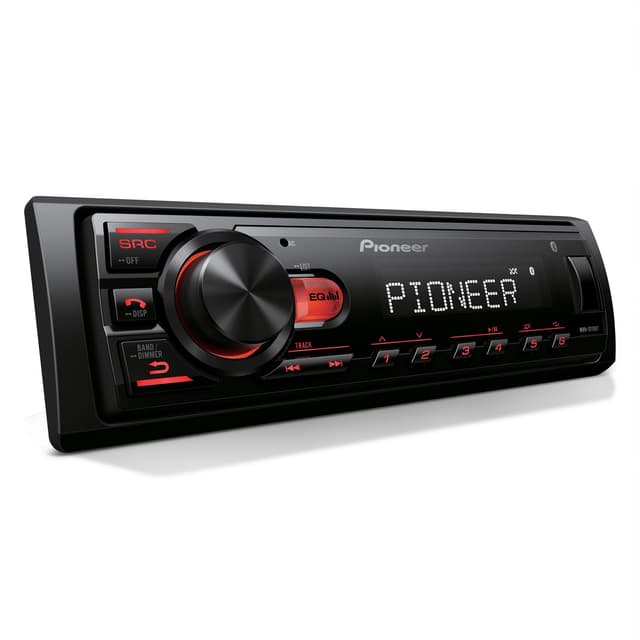 Pioneer MVH-S110BT 1-Din Digital Media Receiver Car Stereo β Bluetooth, USB Input, 50W x 4 Output, AM/FM Radio, iPhone & Android Compatible, Front & SW (Mono) RCA Output