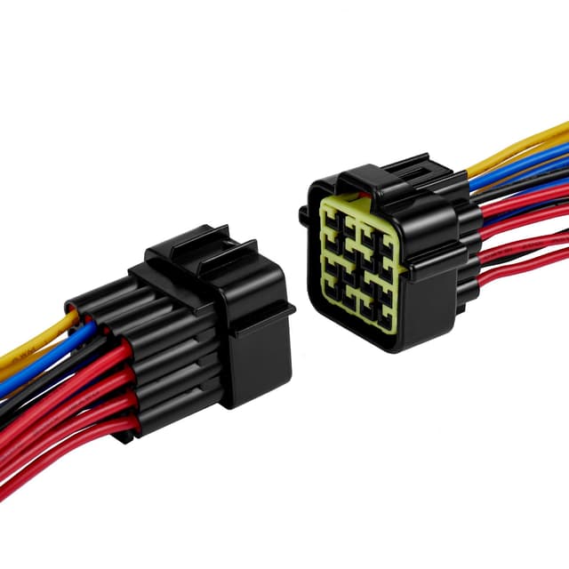 ZHOFONET 16 Pin Waterproof Connector,Waterproof Electrical Car Auto Wire Connector,16AWG Male Female Quick Disconnect Wire Connectors for Car Truck Motorcycle Marine Boat(1pairs)