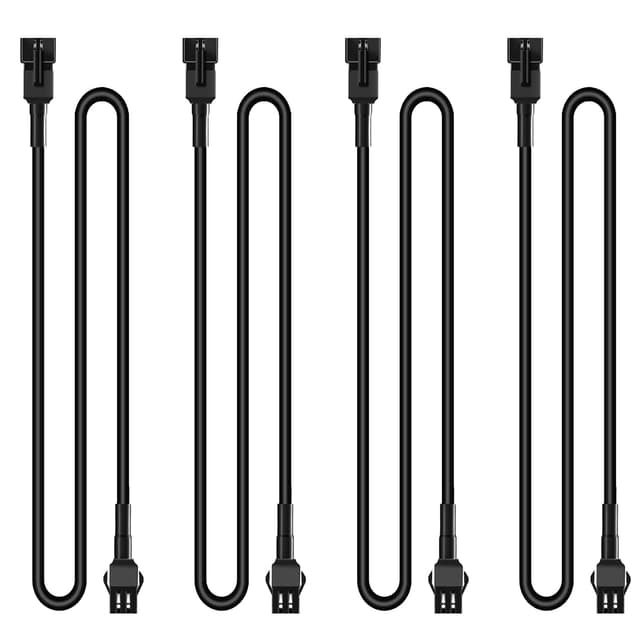 Hovano 4 PCS 60 inch/150cm 2Pin Pure White LED Rock Lights Kit Extension Wire Cable Cord 6/8/12/16/20Pods White Rock Light Kit, Underglow Neon Lights for Trailer Off Road SUV Car