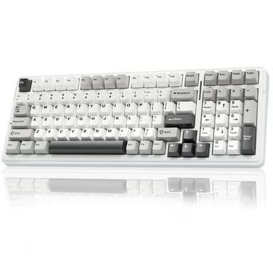 AULA F99 Wireless Mechanical Keyboard,Tri-Mode BT5.0/2.4GHz/USB-C Hot Swappable Custom Keyboard,Pre-lubed Linear Switches,RGB Backlit Computer Gaming Keyboards for PC/Tablet/PS/Xbox