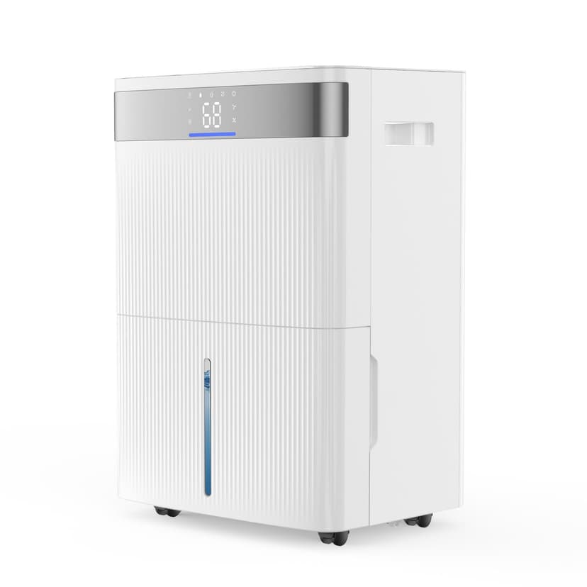 VEVOR 80 Pints Dehumidifier for Home & Basement, 4500 Sq.Ft Large Coverage, Drain Hose for Commercial & Industrial Use, Smart Humidity Control, Low Noise for Warehouses, Bathroom, Bedrooms & Storage