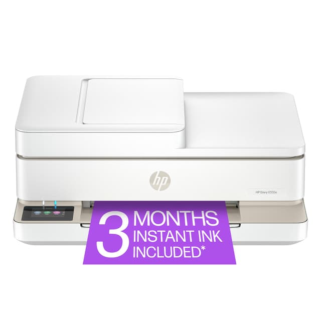 HP Envy 6555e Wireless All-in-One Color Inkjet Printer, Portobello, Print, scan, copy, Duplex printing Best-for-home, 3 month Instant Ink trial included, AI-enabled (714N5A)