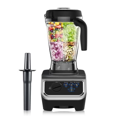 iCucina 1500w Blender for Kitchen with Pre-set Blending Programs, 64oz Heavy Duty Professional-Grade Blenders for Smoothies, Soups, Dips, Nut Butters, BPA-Free Tritan Jar