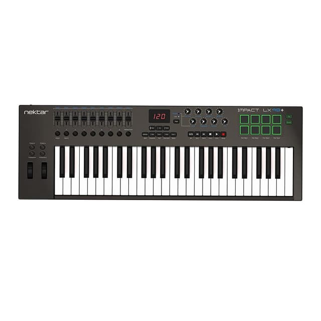 Nektar Impact LX49+ USB MIDI Controller Keyboard with Nektar DAW Integration,Dark Grey