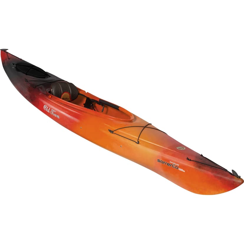 Old Town Sorrento 126sk Solo Sit-Inside Recreational Paddle Kayak, 12 ft 6 in, Lava