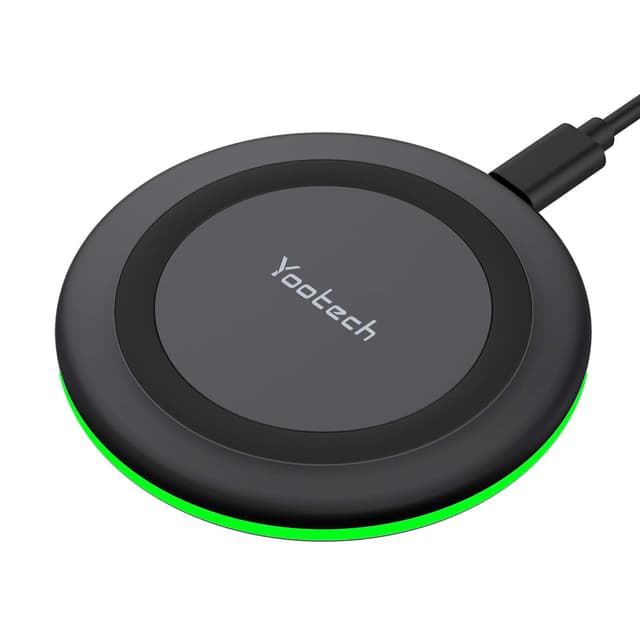 Yootech Wireless Charger,10W Max Wireless Charging Pad Compatible with iPhone 17/17 Pro/17 Pro Max/Air/16/15/14/13/SE 2022/12/11,Samsung Galaxy S25/S24/S23,for AirPods Pro 3(No AC Adapter)