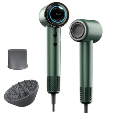Tideway Hair Dryer Professional High-Speed Ionic Blow Dryer 110,000 RPM, Compact Hair Dryer with Magnetic Diffuser, Fast Drying with Brushless Motor Low Noise Smart Temperature Control-H11