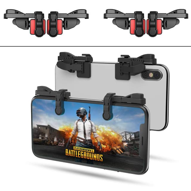 IFYOO 【2 Pair】 Z108 Mobile Gaming Controller Compatible with PUBG Mobile/Fortnitee Mobile/Call of Duty Mobile, Sensitive Shoot and Aim Trigger L1R1 Compatible with Android & iPhone