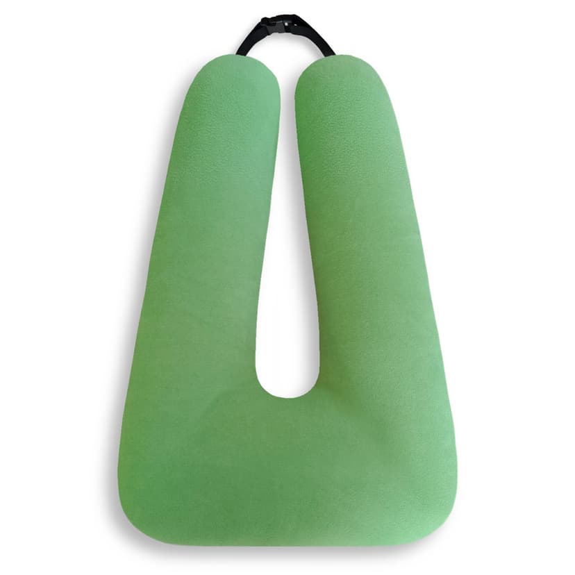 FHSGGP Travel Pillow Car Pillow Kid Car Sleeping The Sleeping Aid for Adults and Kids on Road Trips Sponge Kids Travel Pillow Provides Body and Head Support Sage Green
