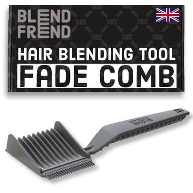 Blend Frend Original Hair Clipper Comb Left Handed – Grade 1 (3mm) | Perfect Blending Comb for Home Users & Novice Barbers | Fits All Clipper Brands | UK-Made