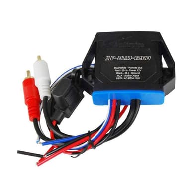 Audiopipe Marine Wireless Music Stream Audio Receiver (AP-BTM-1200), Blutooth 5.0 Adaptor, RCA Stereo Outputs, Perfect for Marine, ATV, UTV, Golf Car, Home Music