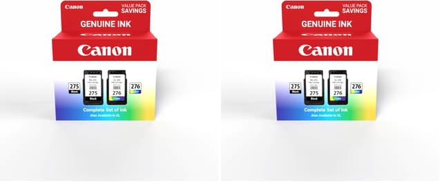 Canon PG-275 XL/CL-276 XL Genuine Ink Value Pack (2 Cartridges),Compatible with TS3520/3522/4722/3720/3722,TR4720,(Pack of 2)