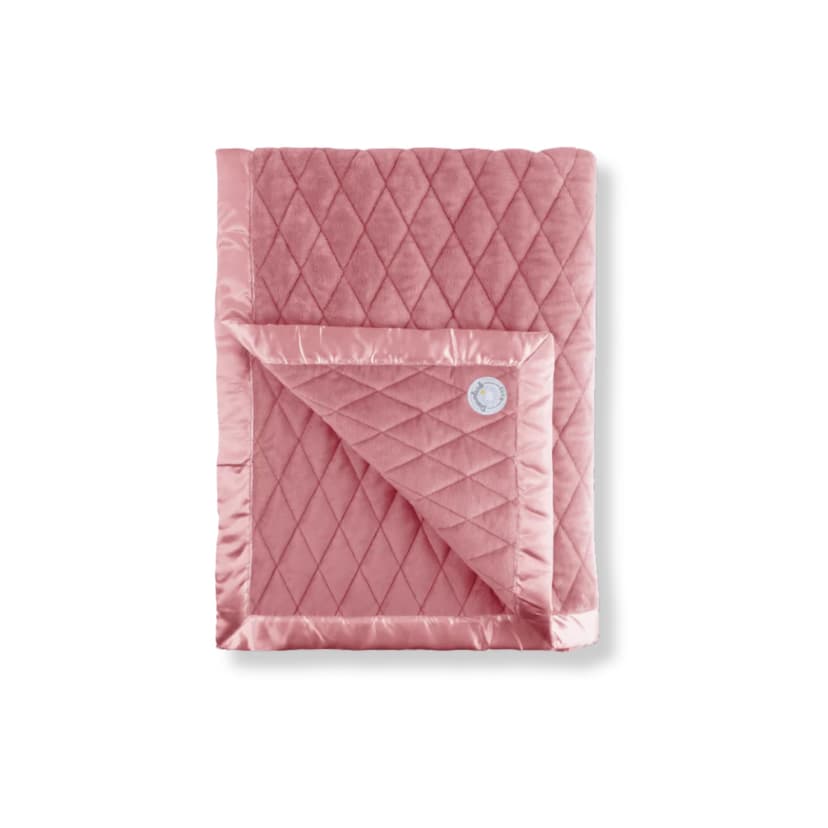 Dreamland Baby 4lb Weighted Blanket for Kids. Breathable Dual Fabrics with Minky Cooling Side & Cozy Microfleece on Reverse. Mom-Owned US Business, Premium Materials (Dusty Rose)