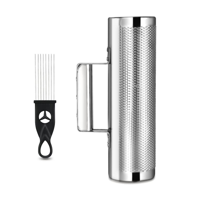 Soulmate Stainless Steel 12" 4" with Scraper Guiro Professional Latin Percussion Instrument, Band Accompaniment Musical Training Tool Guiro Shaker