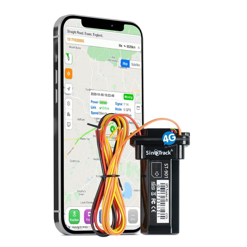 SinoTrack GPS Tracker Device for Vehicles,Vehicle Device No Monthly Fee Tracking System Real-Time Car GPS,ST-901L 4G Hidden Car Locator Tracking Device for Vehicles Car Motorcycle Truck Taxi
